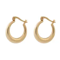 گوشواره حلقه ای طلا اکوا - تصویر 1