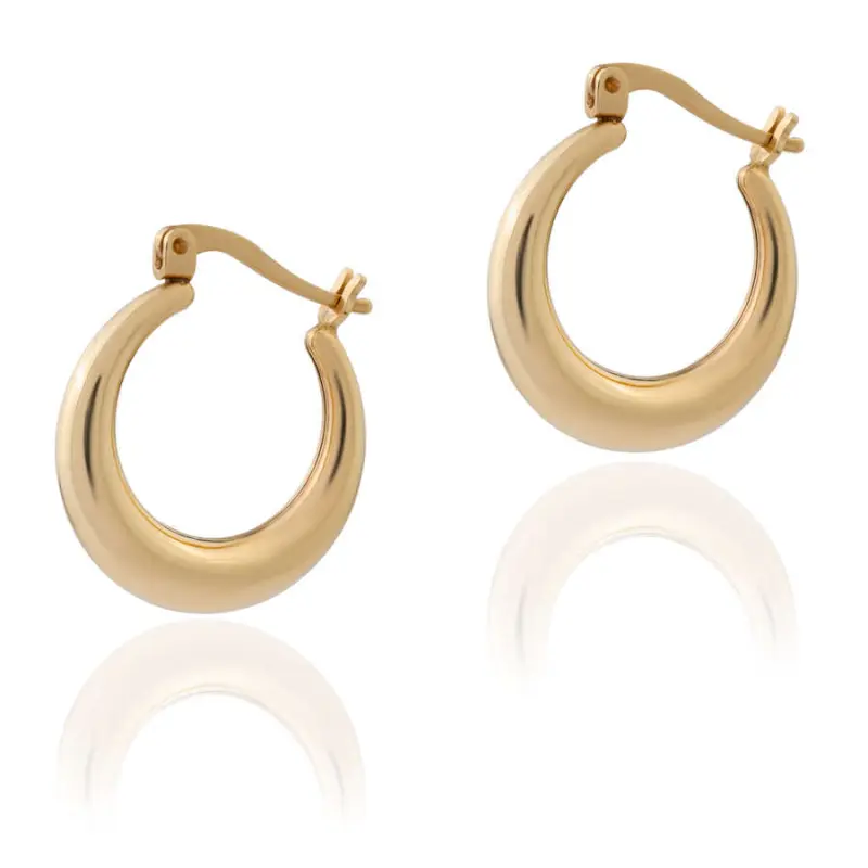 خرید گوشواره حلقه ای طلا اکوا طلا