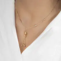 گردنبند گوی دار قلب برجسته - تصویر 3