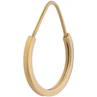 گوشواره طلا حلقه ای طلایی - تصویر 1