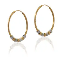 گوشواره حلقه ای البرنادو سایز بزرگ - تصویر 2